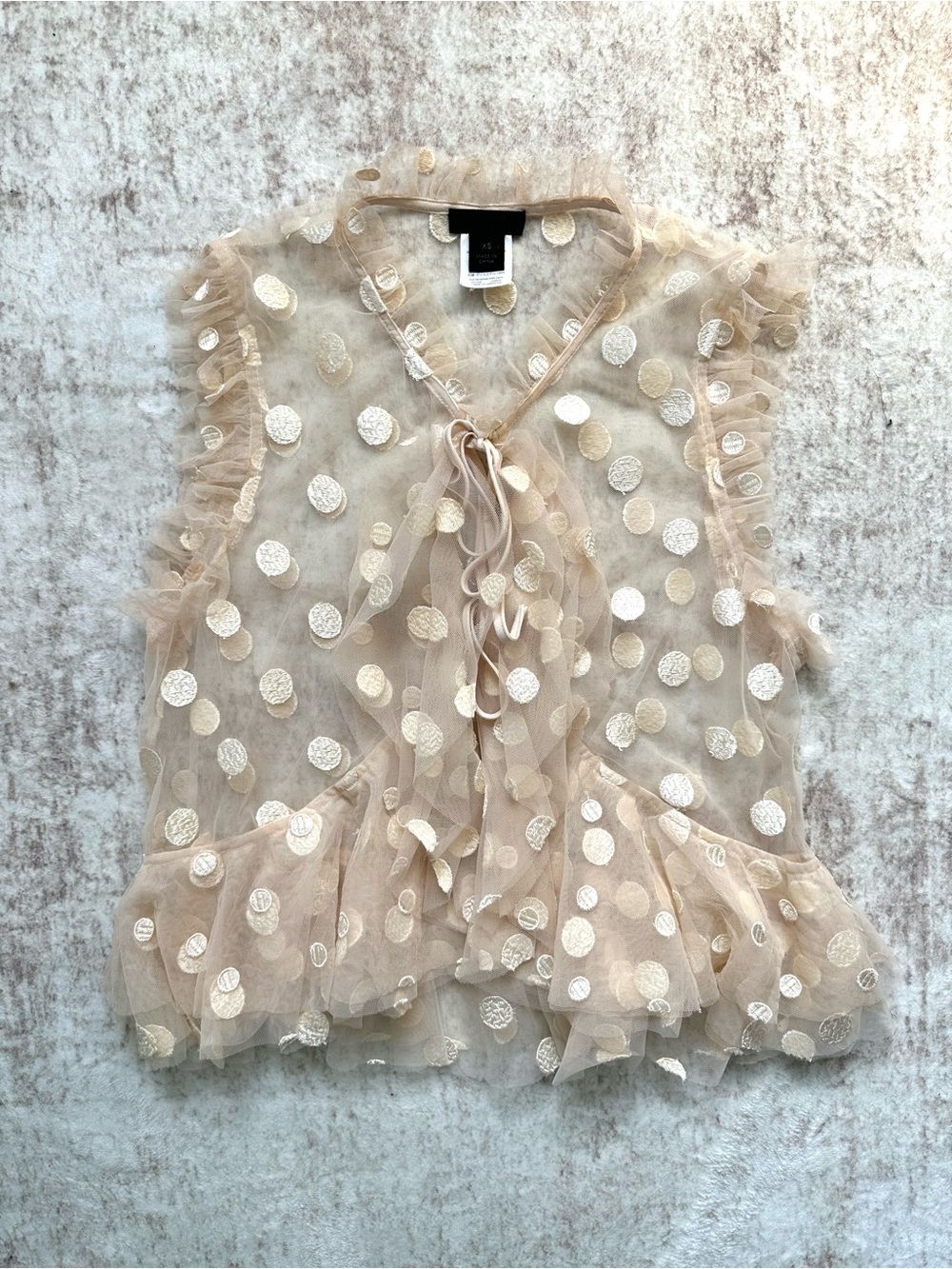 J.Crew Collection Polka-Dot Tulle Vest - EUC - Picture 9 of 13